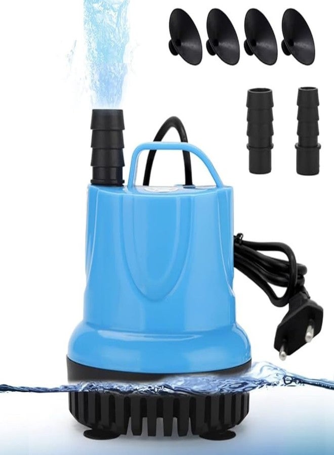 SANSEFERO Premier Plants Submersible Water Pump Aquarium Water Pump for Water Changing Submersible Pump With Bottom Suction Cups Aquarium Air Pump for Fish Tank and Fountain Pump (20 W-1800L/H-2.0 M lifts) - Image 1